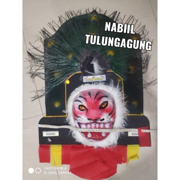 topeng reog Ponorogo dadak merak spon