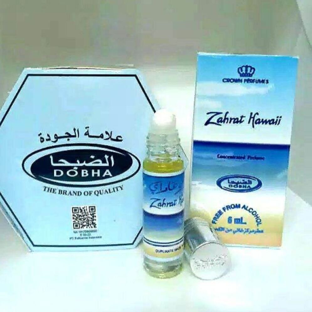 ZAHRAT HAWAI Parfum DOBHA 6ml Minyak Wangi Roll On Non Alkohol