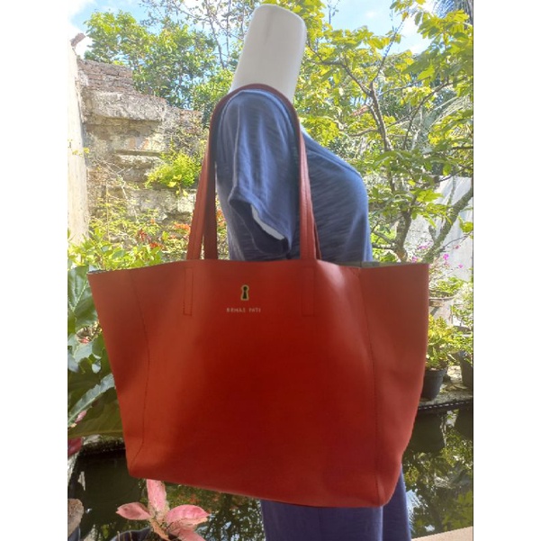 preloved tote bag merah brhas pati