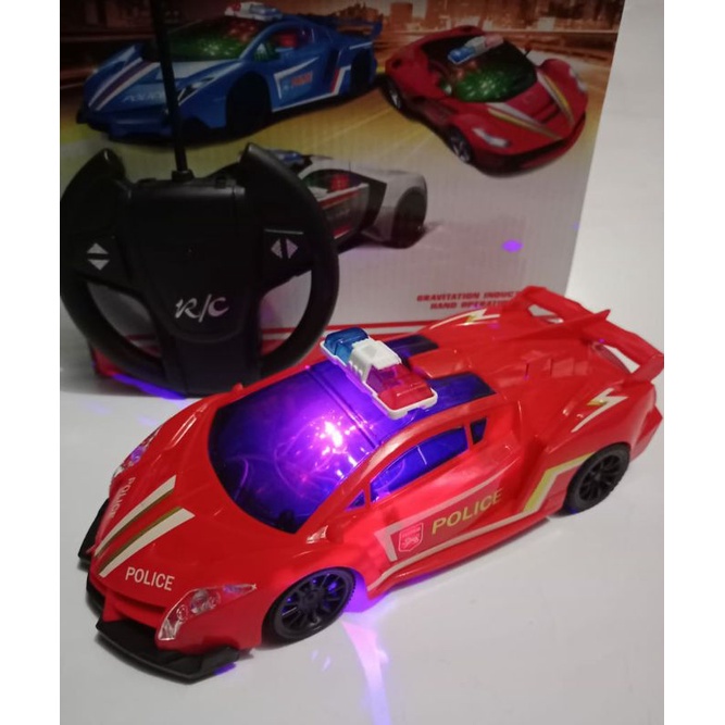 Mainan mobil remot polisi sirine murah | Mobil police car bunyi sirine