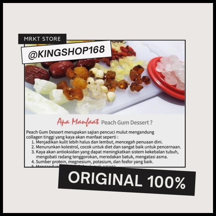 

Peach Gum Collagen Dessert Halal / Paket Lengkap Isi 12 Bahan Premium