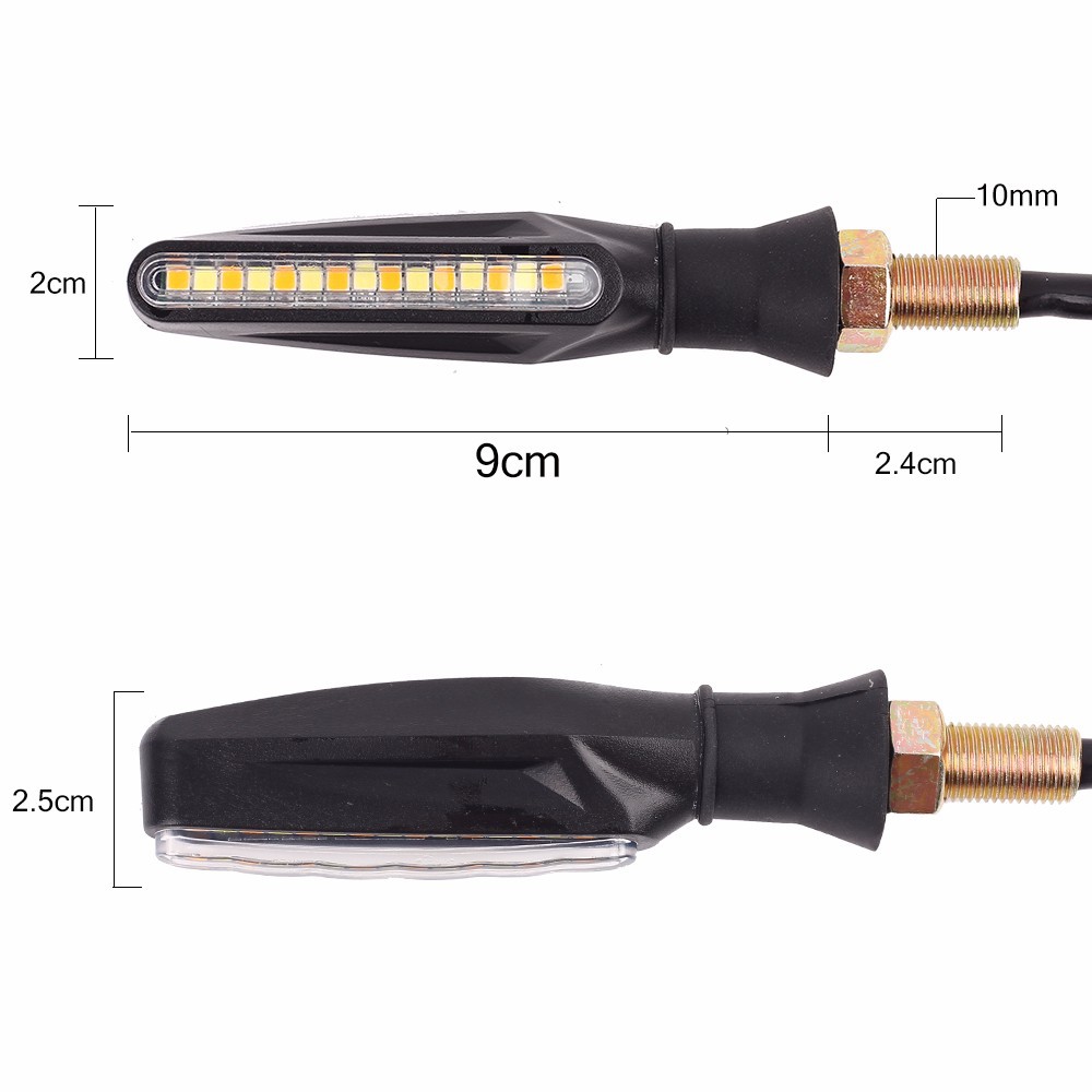 2pcs Lampu Led Indikator Sein / Drl Untuk Motor