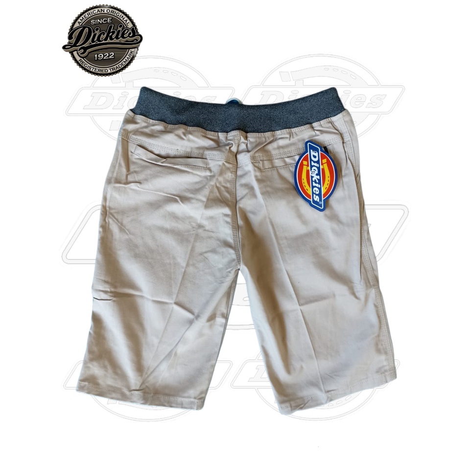 Celana Chino RIP Pinggang Karet Pendek Cream Dickies