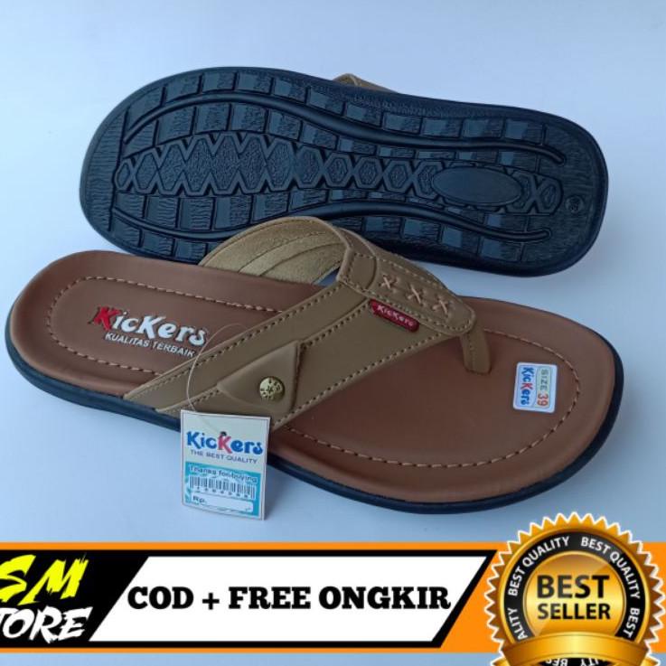 SANDAL JAPIT PRIA KULIT KICKERS | SANDAL JEPIT KICKERS | SANDAL KULIT PRIA [GQ.25Au22ᴳ]