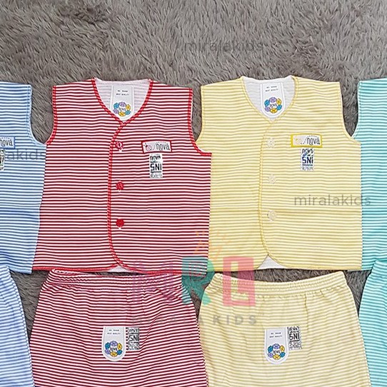 Nova Setelan Baju Kutung Lekton dan Celana Pop SNI - New Series Polos Motif dan Salur