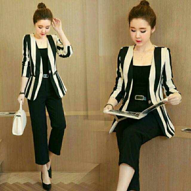 Set 3in1 Lolita cardi spandek tebal corak asli + spandek @ 30
