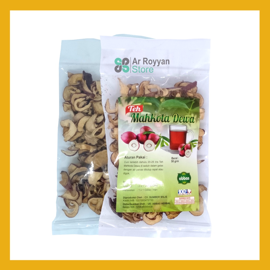 

Teh Mahkota Dewa Herbal Anti Tumor Abbas 50 gram