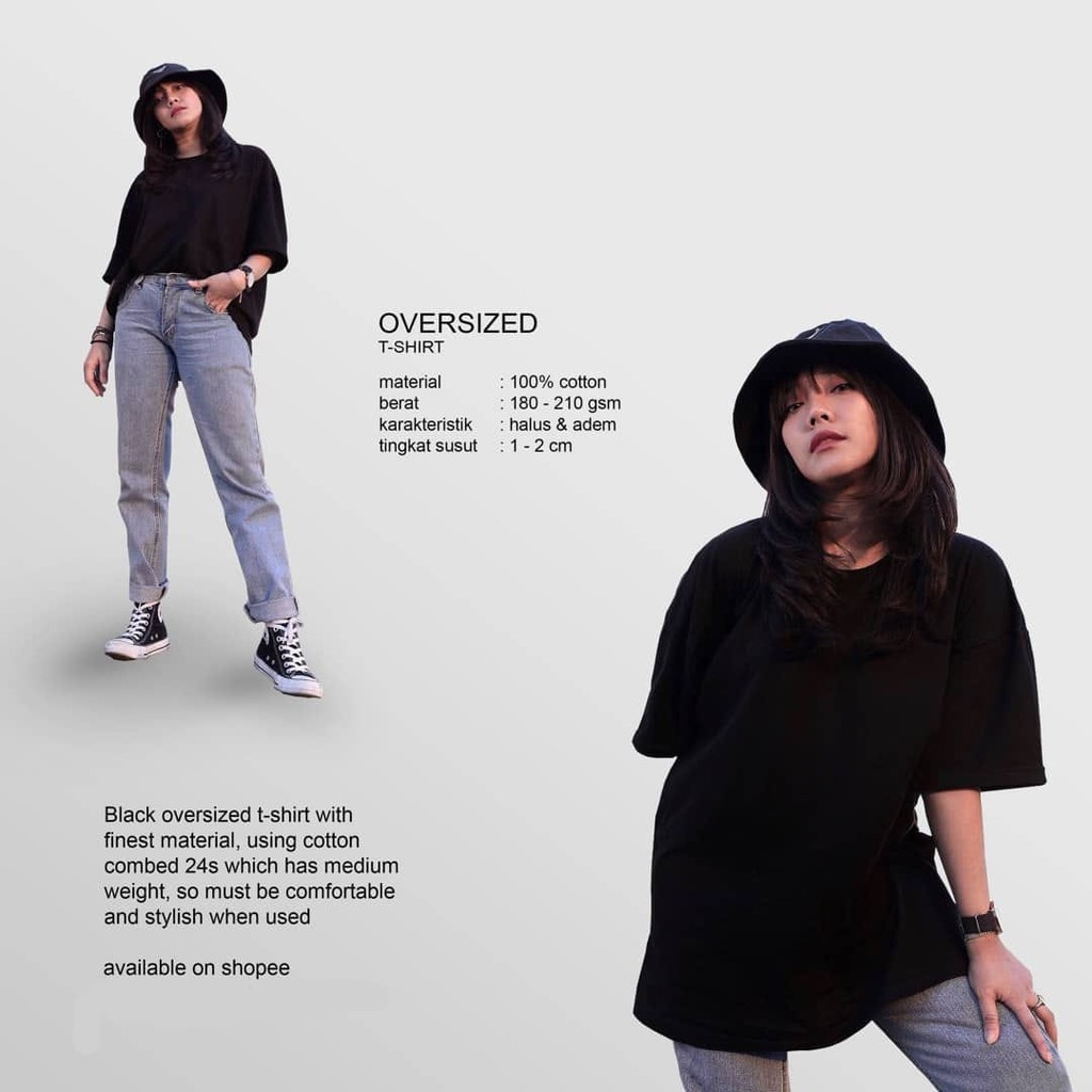 KAOS POLOS OVERSIZE POCKET / KAOS POLOS OVERSIZE WANITA &amp; PRIA / TSHIRT OVERSIZED / TSHIRT OVERSIZE