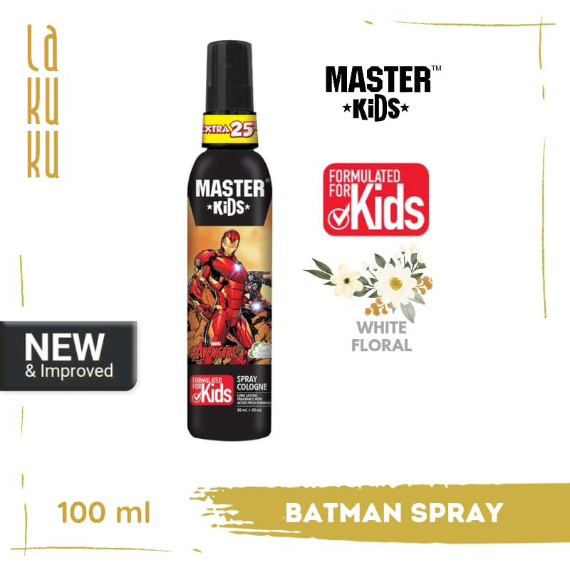 Lakuku - Master Kids Superhero Cologne Spray 100ml Parfum Anak Wangi Buah