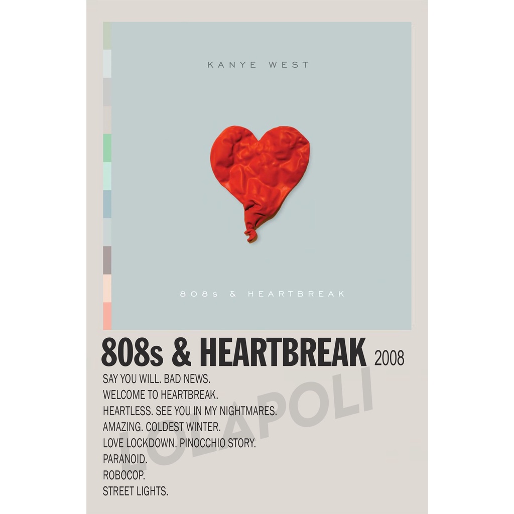 Poster Cover Album 808s &amp; Heartbreak - Kanye West