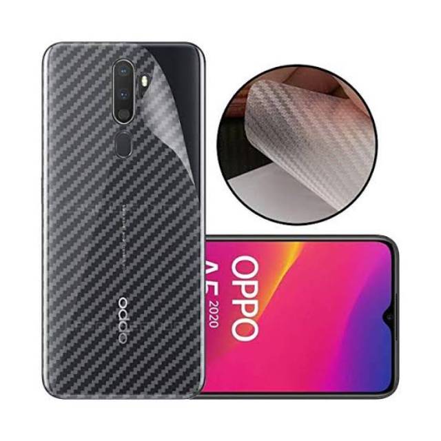 GARSKIN CARBON 3D OPPO A31 A5 A9 2020 - SKIN/stiker hp/pelindung belakang