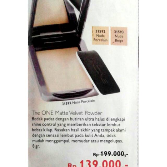 Bedak the one oriflame