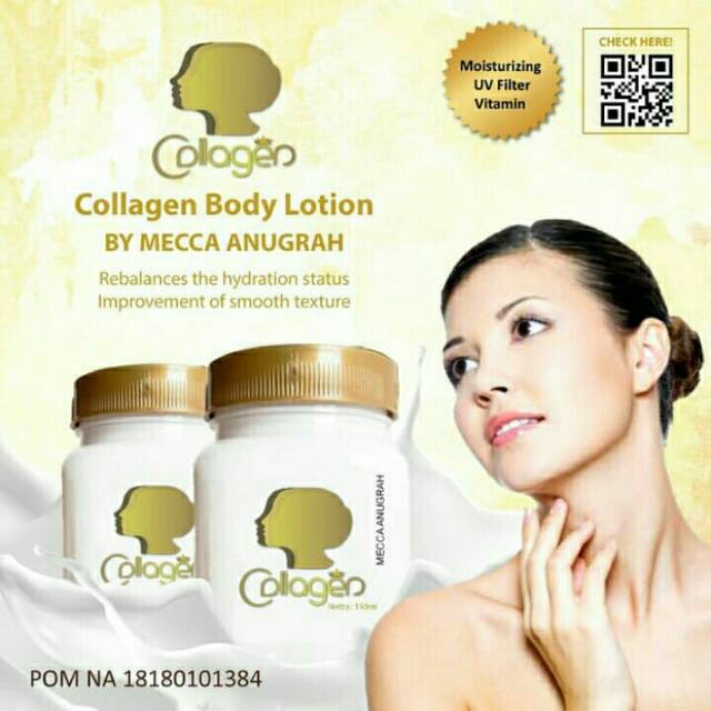 COLLAGEN BODY LOTION BY MECCA ANUGRAH BPOM ORIGINAL - BIBIT COLLAGEN MECCA