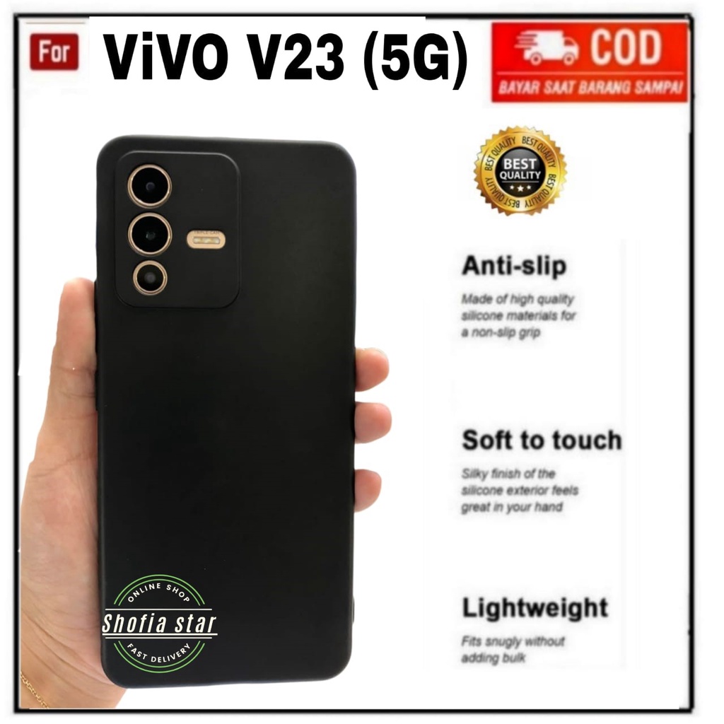 CASE VIVO Y36 V25 V25e Y16 Y35 V23 5G Y75 5G T1 5G SOFTCASE SLIM MATTE PREMIUM BLACK PROTECT CAMERA