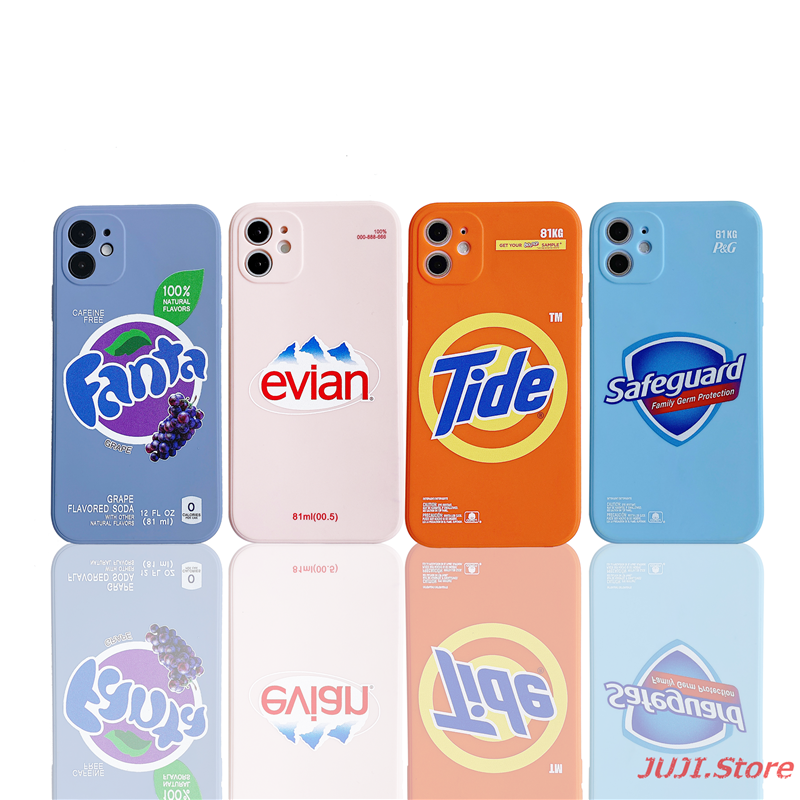 2020 Straight Cube Edge Funny Tide Anti-fall Case IPhone 11 11Pro 11ProMax 6 6s 7 8 6Plus 7Plus 8Plus X XS XR XSmax Matte Soft Cover