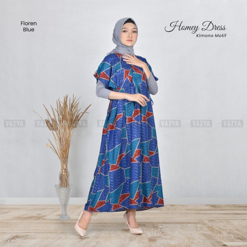 Homey Dress Kimono Motif