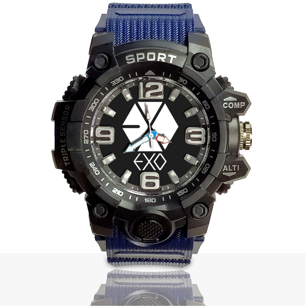 Jam Tangan Custom EXO Ruber- Water Resistant