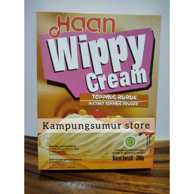 

Wippy Cream Haan 200 gr