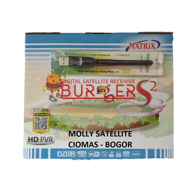 Paket MATRIX BURGER S2 AVS K5S + USB WIFI Dongle RT5370