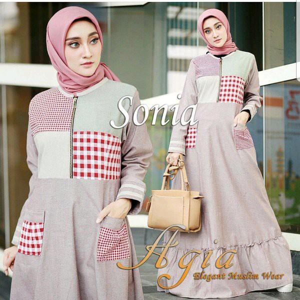 NEW RELEASE  Baju Muslim Gamis  Wanita Sonia Dress Maxi     BL MURAHMERIAH