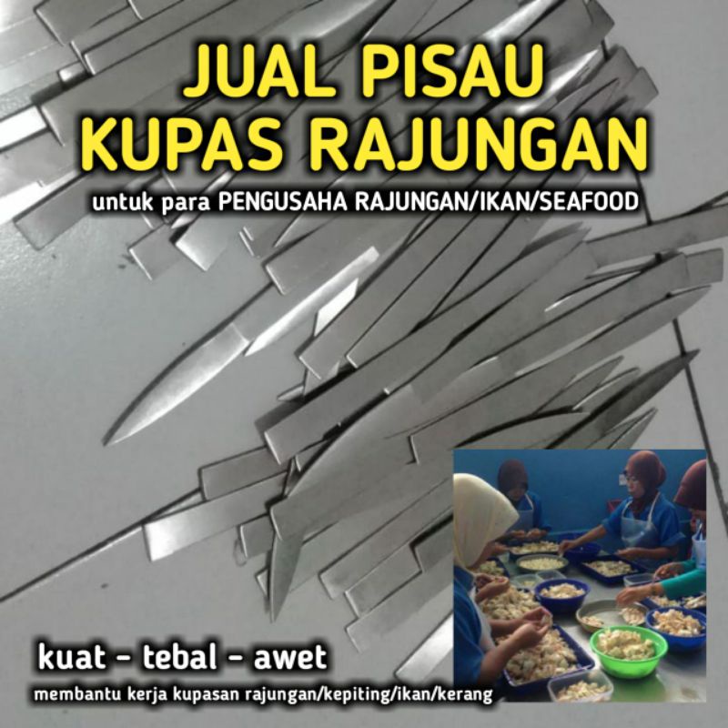 jual PISAU KUPAS RAJUNGAN 1 buah, pisau KEPITING KERANG IKAN - kuat,tebal,awet-membantu kerja kupas 