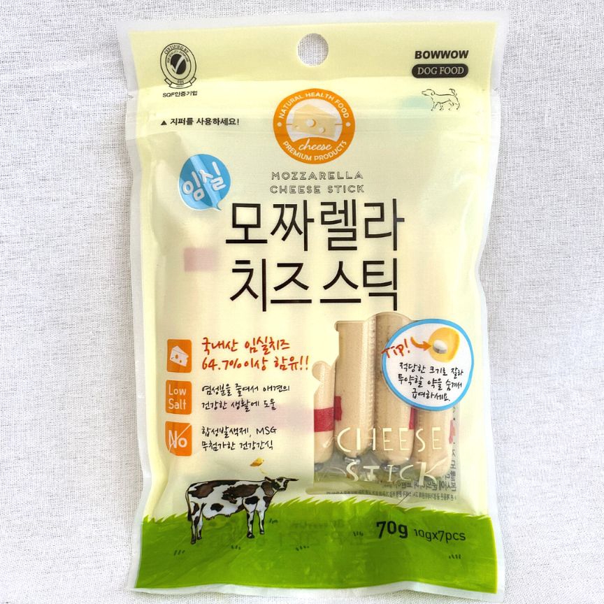 

BOWWOW Snack Anjing MOZZARELLA Cheese Stick 70g