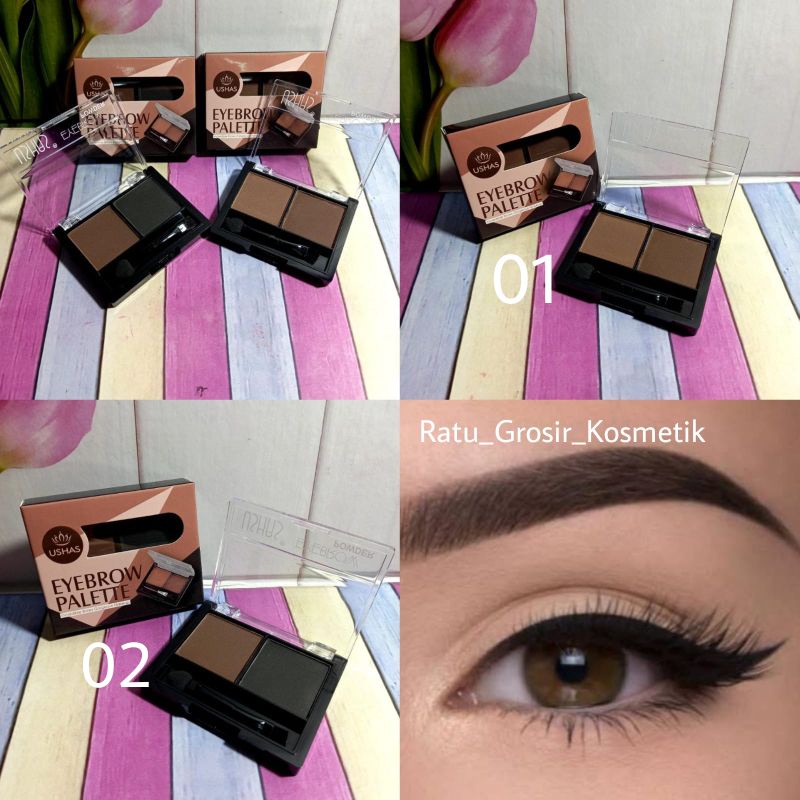 ECER!!!EYEBROW POWDER PALETTE 2 WARNA NO.ES2613/3 WARNA NO.809