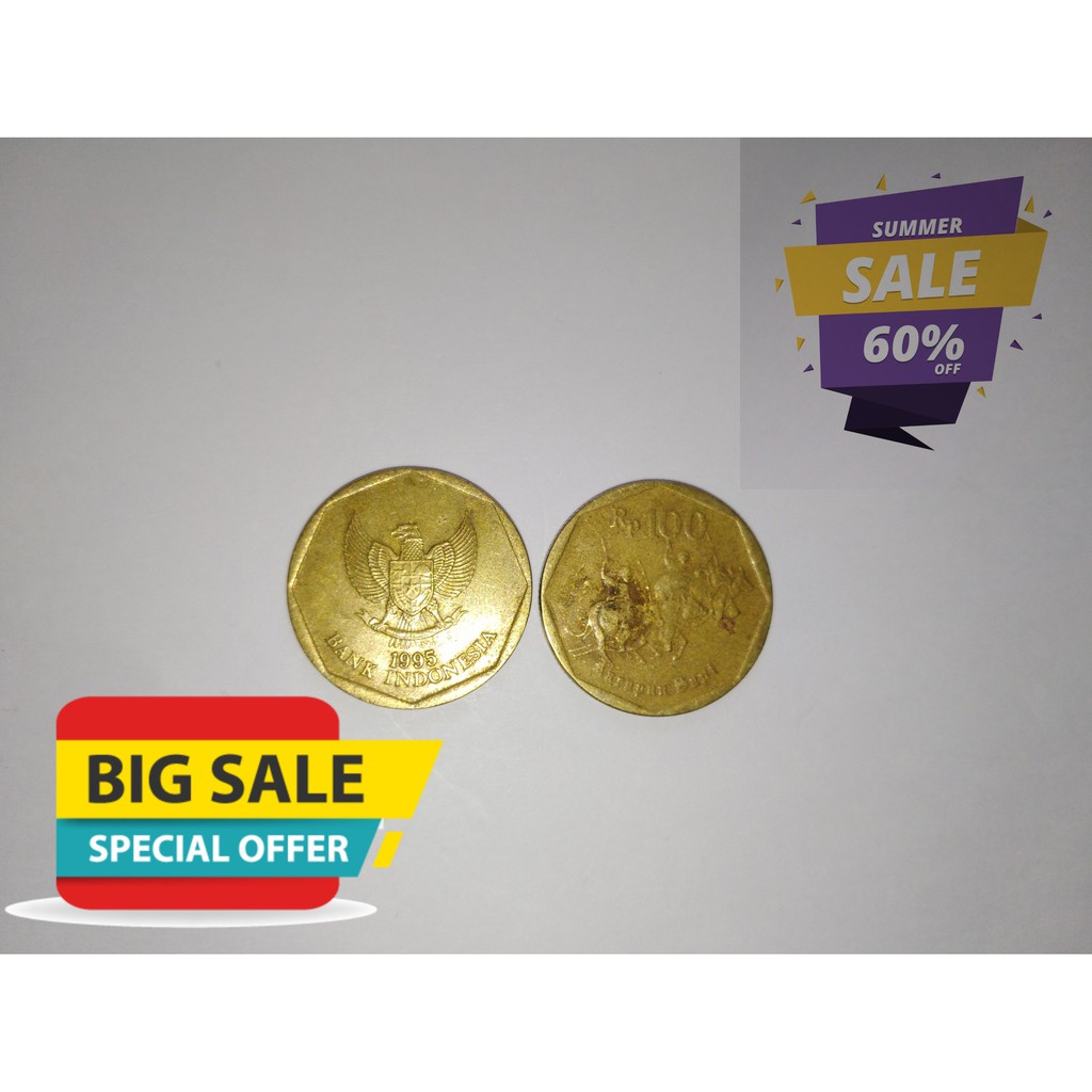 Uang Logam Rp100 Tahun 1995