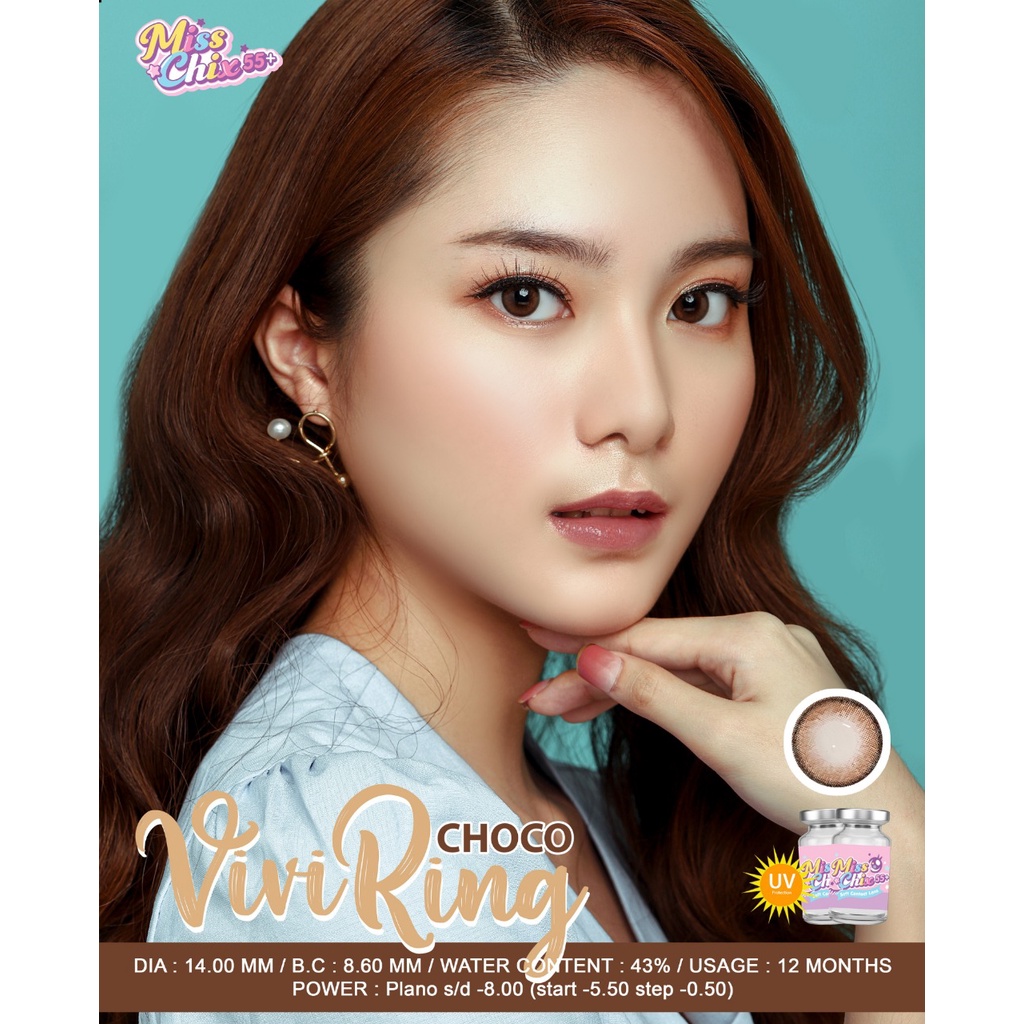 JUAL SOFTLENS Vivi Ring Gray / Brown / Choco Normal s/d -400 softlens normal soflen minus softlent sehari hari softlens natural soflens mata korea soflens soflens warna softlens grey jualsoftlens jual soflens