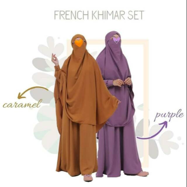 SET SYAR'I FRENCH KHIMAR/GAMIS WOLFIS GRADE A