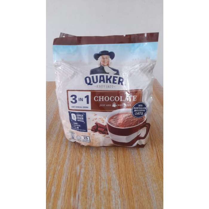 

Quacker 3In1 Oat Cereal Drink Isi 15 Sachet - Original - Vanila