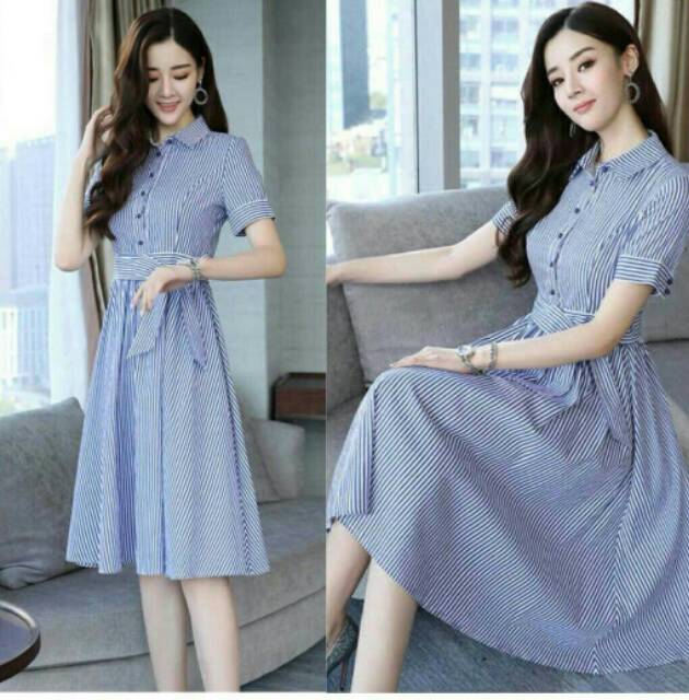 Hasil gambar untuk DRES LINE / DRES CASUAL / DRES MODIS / DRES ELEGANT / FASHION WANITA / IMJ79