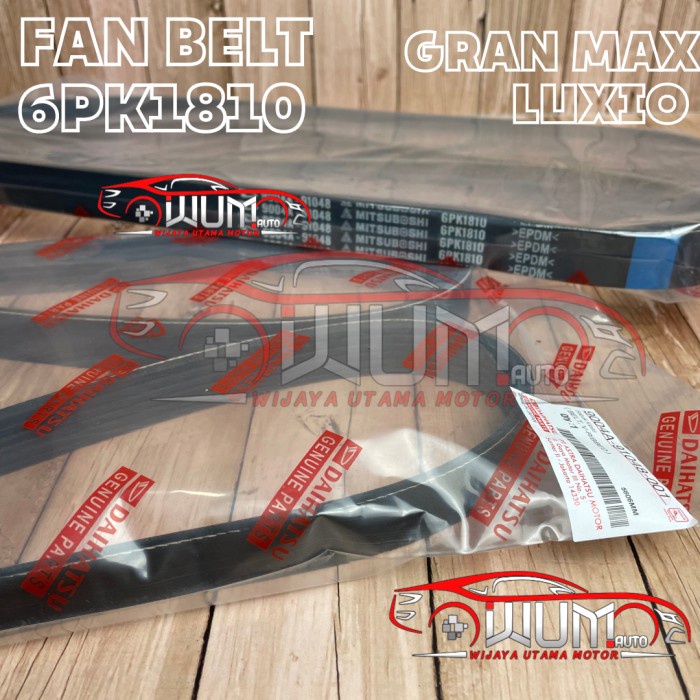 FAN BELT VAN BELT TALI KIPAS LUXIO GRANMAX GRAND MAX AC P/S 6PK1810 AC POWER STEERING