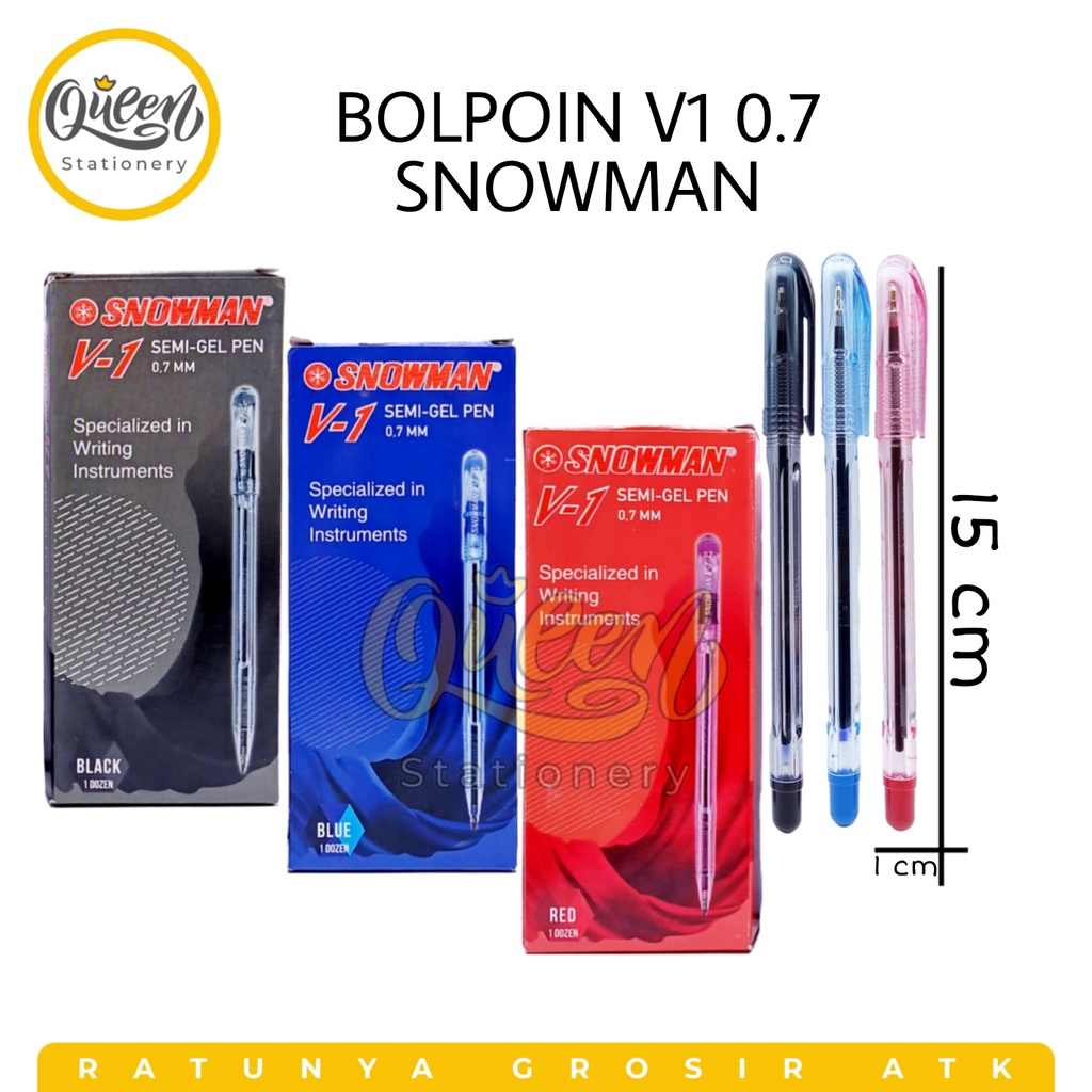 

1 PCS BOLPEN V1 0.7 SNOWMAN / PULPEN / BOLPOIN / BALLPOINT