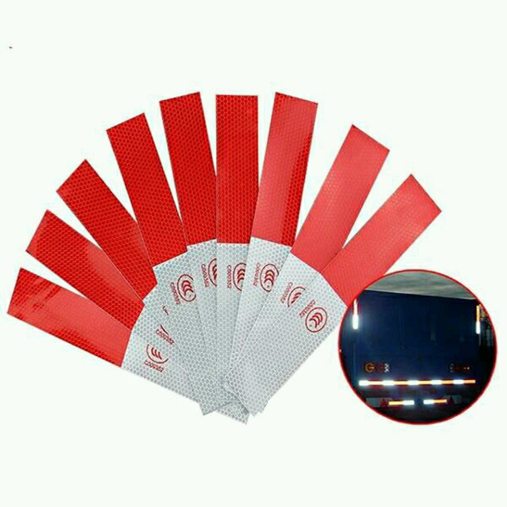 [NEW] 1 Lembar Stiker Reflector Pemantul Cahaya Malam Hari Aksesoris Eksterior Strip Reflektif