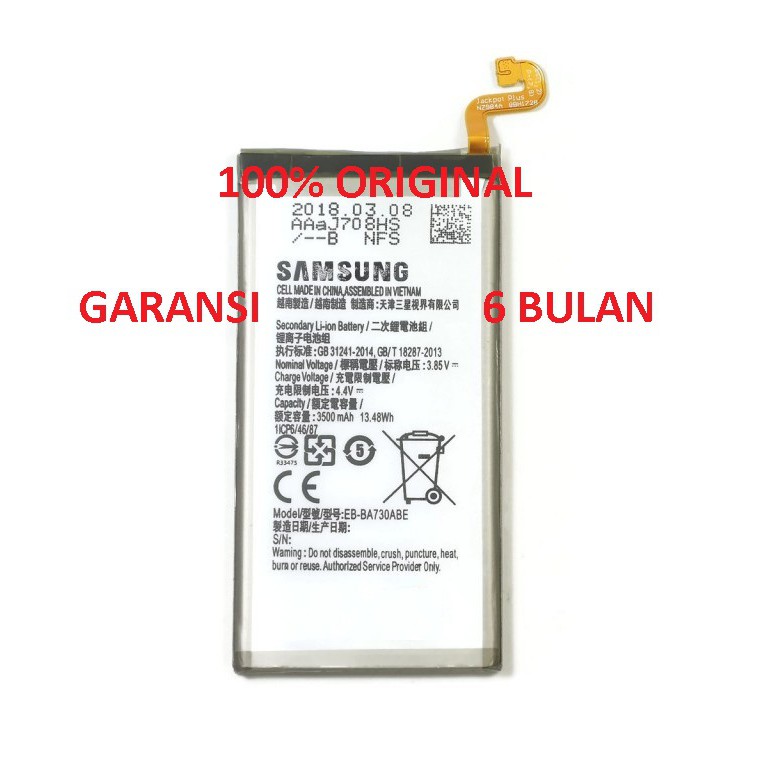 Baterai batere battery SAMSUNG EB-BA730ABE Galaxy A8+ 2018 Original 100%