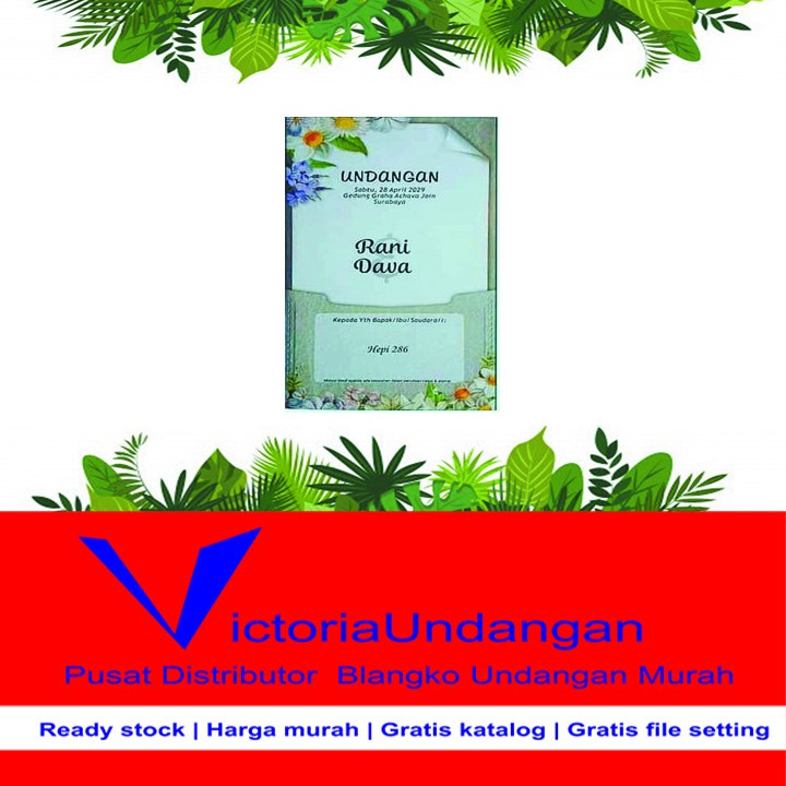 Kertas Blangko Undangan Hepi seri 286 Harga Murah / Undangan Pernikahan / Undangan Khitan
