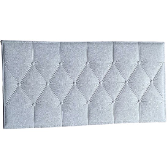 [1KG=24PCS] MGM Wallpaper Dinding Foam 3D Sticker Dinding Bata / Headboard 514 515 517 518-HEADBOARD WHITE