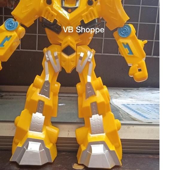 ✼ 50cm mainan robot transformer JUMBO bumblebee optimus prime nyala suara free sound light ➲