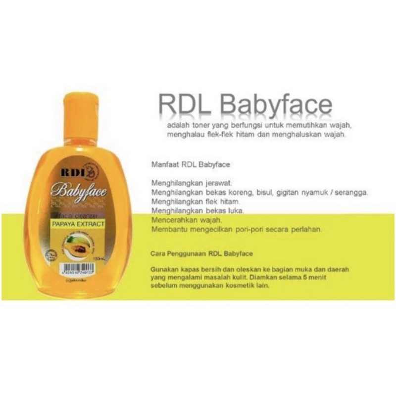 RDL BABY FACE CLEANSER