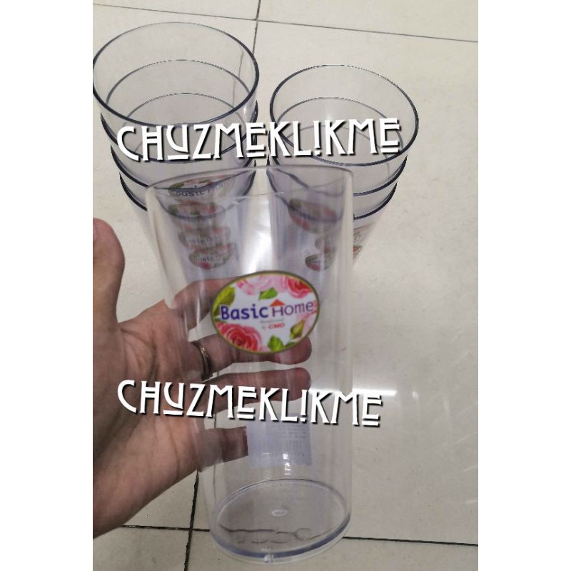 Gelas air minum plastik/Gelas minum plastik bening/Gelas plastik