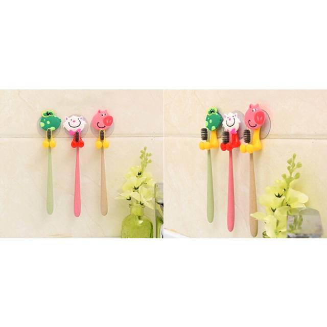 tempat sikat gigi motif cute animal / toothbrush holder