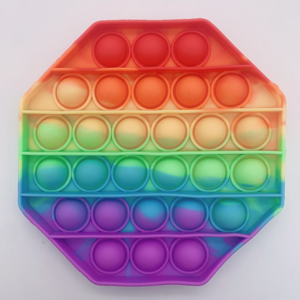 Pop it spiner pop it mini pop it murah mainan anak-OCTAGON 12CM
