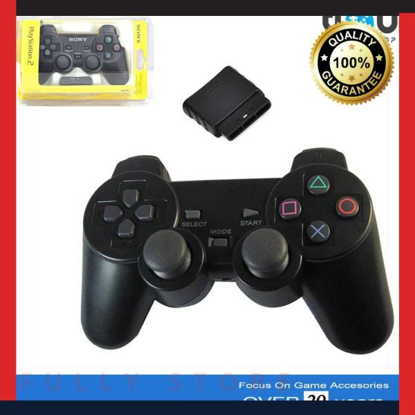 Murah Stick Stik PS2 Wireless Warna Merah Biru Putih Kuning Hijau Hitam Elegan
