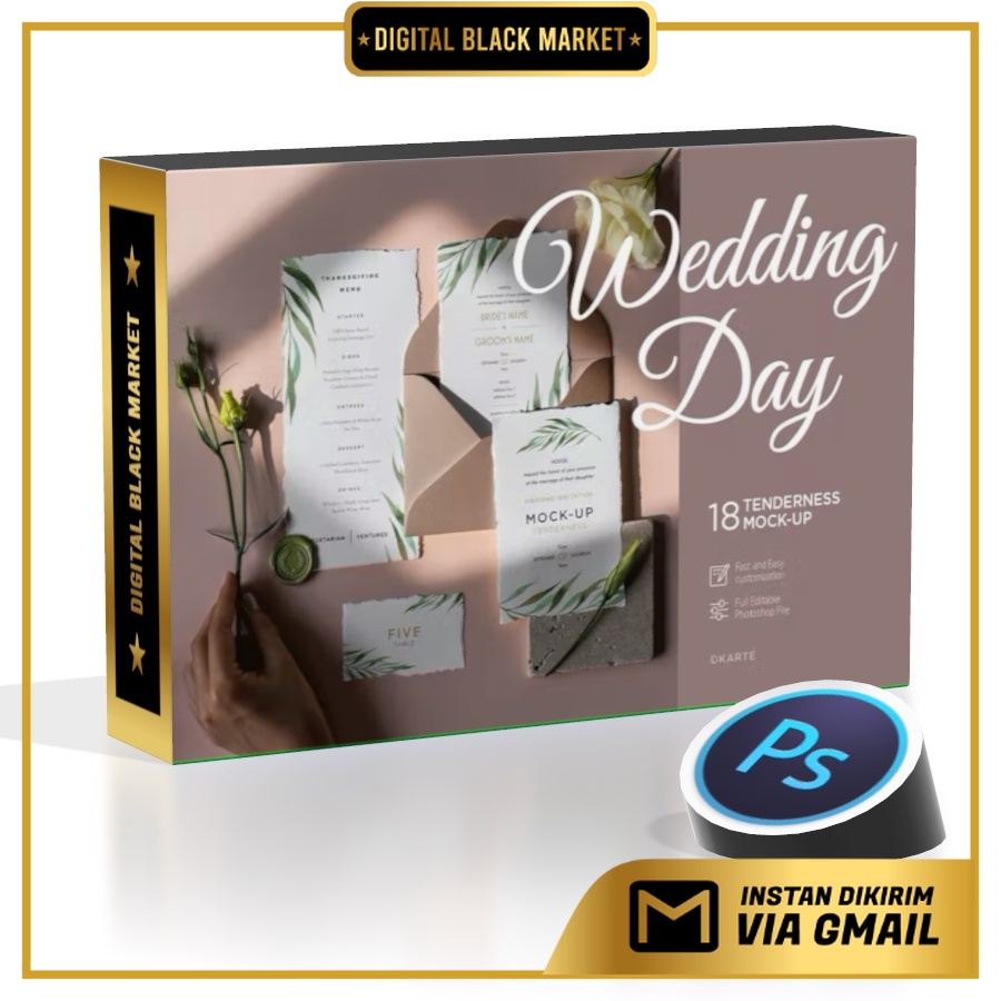 Wedding Day Mock-Up Tenderness - Adobe Photoshop