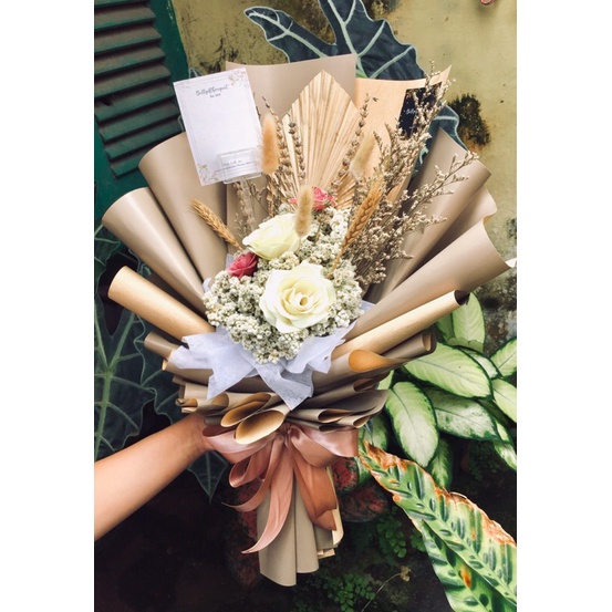 BUKET BUNGA KERING /BUKET EDELWEIS