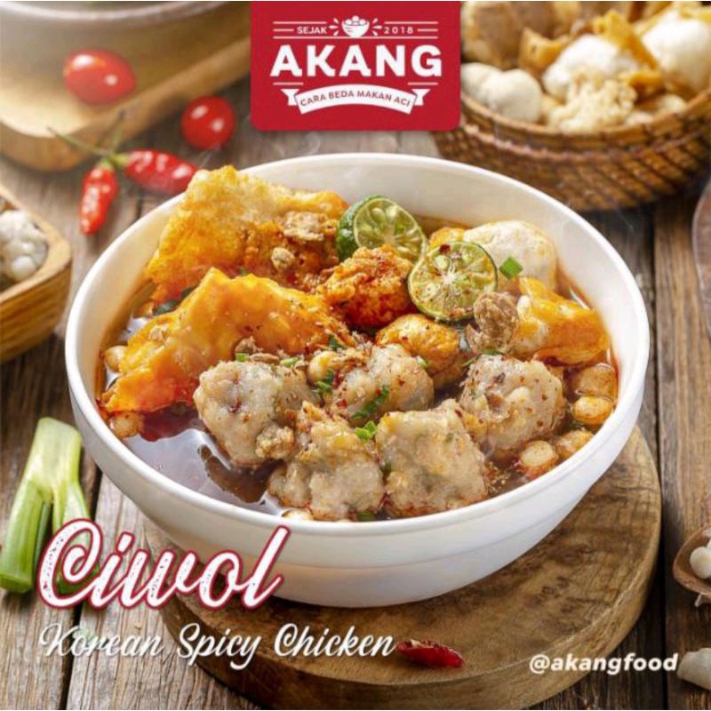 READY  BASO ACI AKANG FROZEN FOOD CIWOL BASO ACI JEWOL KOREAN SPICY CHICKEN