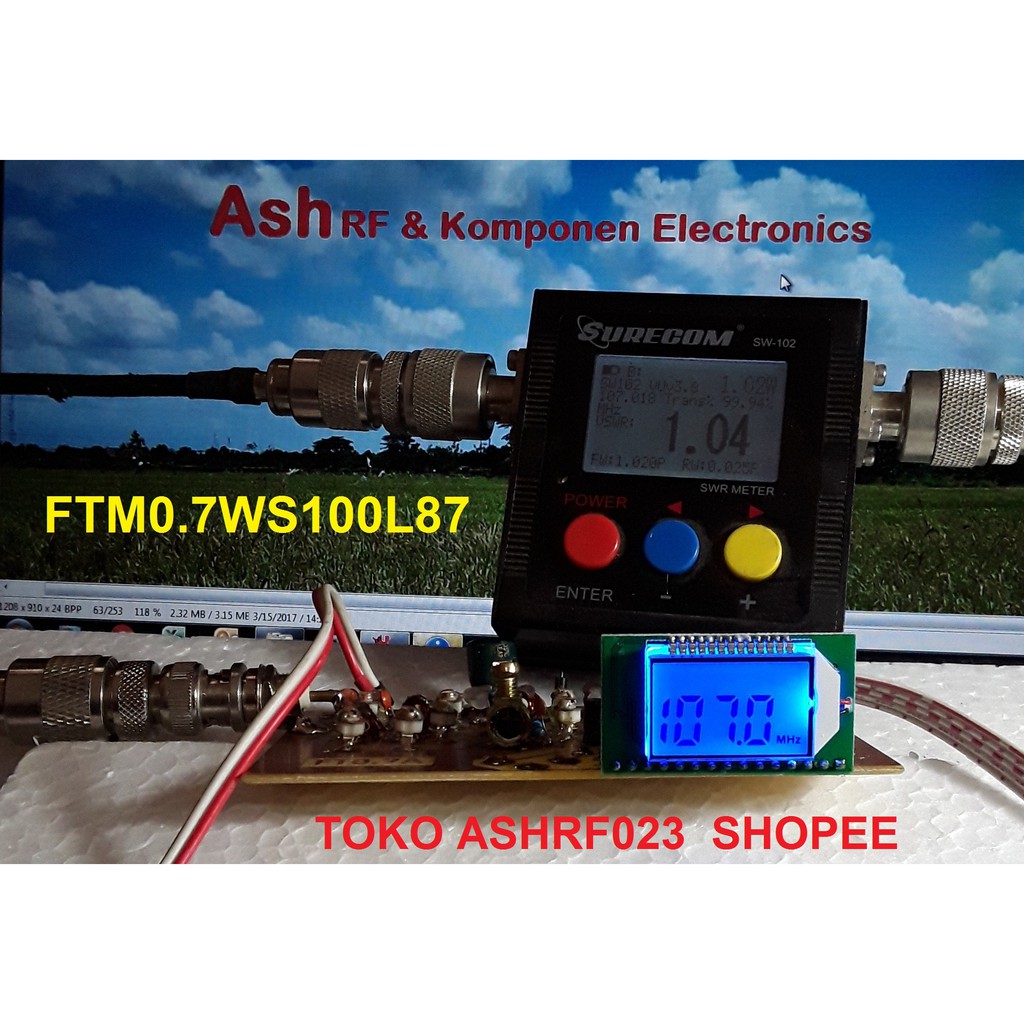 PLL FM Transmitter Pemancar 850 mWatt Modul Best Stereo FTM0.7WS100L87