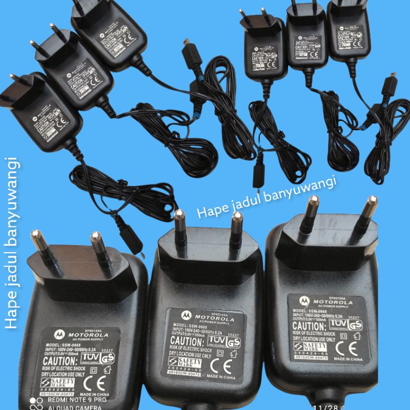 ⭐⭐⭐⭐⭐Charger cas Hape Jadul Motorola V3 V3i original kwalitas GRADE A