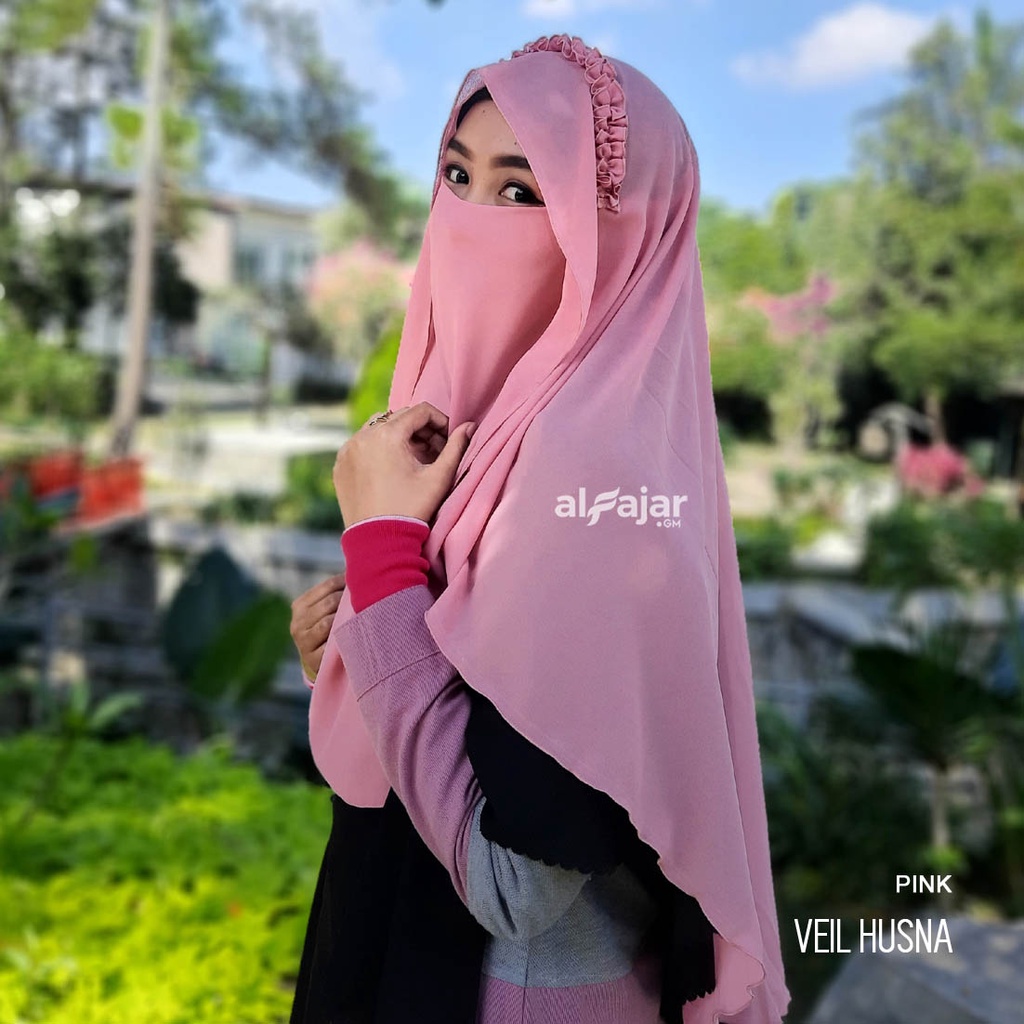 CADAR NIQOB BANDANA Veil Husna Dua Layer by Alfajar